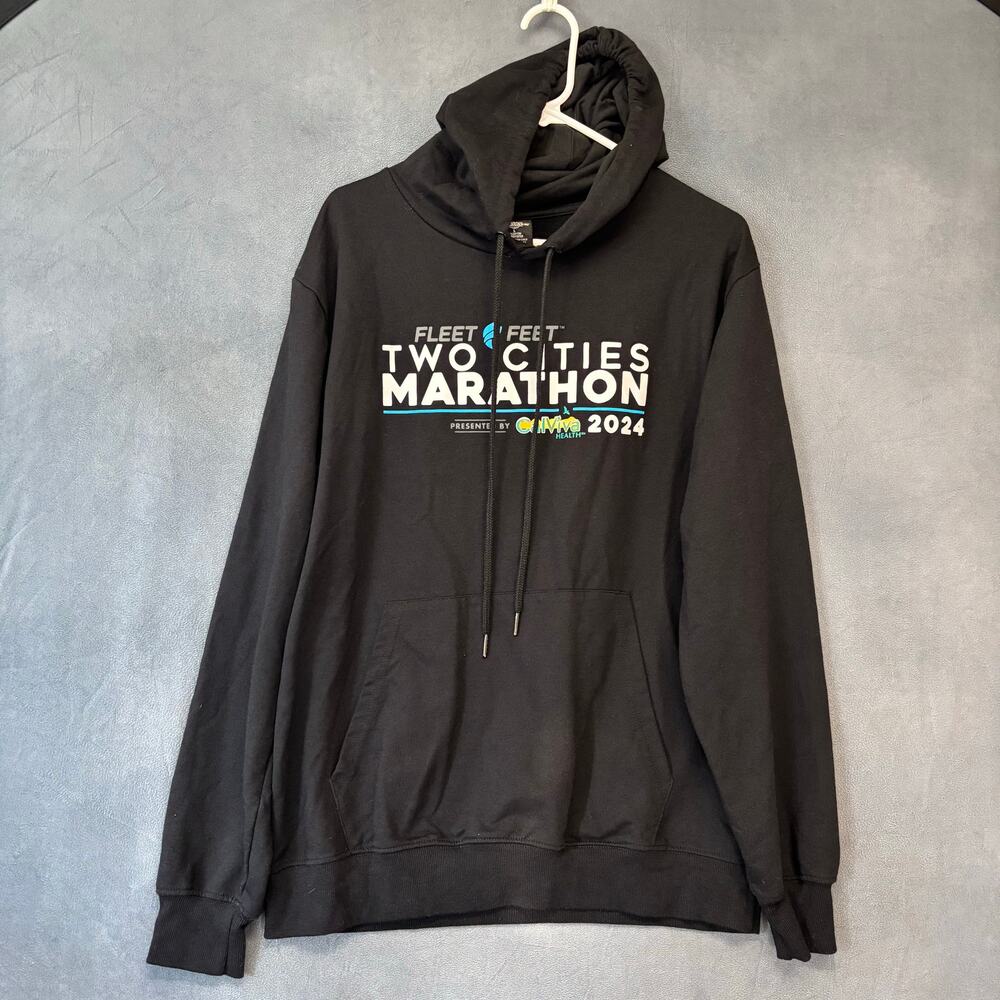 Fleet Feet Two Cities Marathon 2024 Hoodie Go Race Apparel Large Running Track
